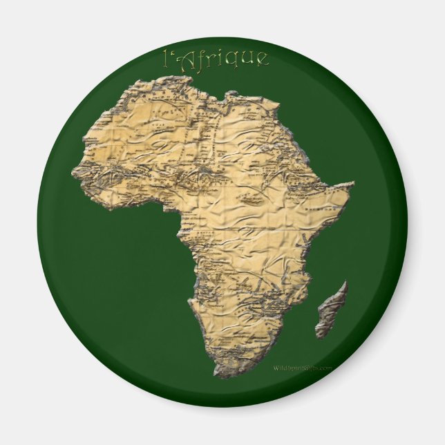 Map of AFRICA Series Magnet (Front)