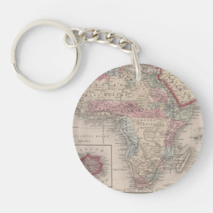 Map of Africa with St Helena Key Ring