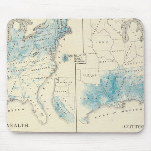 Map of Agriculture and wealth by colours Mouse Pad