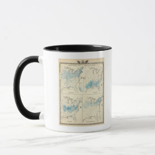 Map of Agriculture and wealth by colours Mug