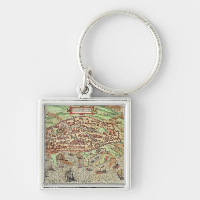 Map of Alexandria Key Ring (Front)