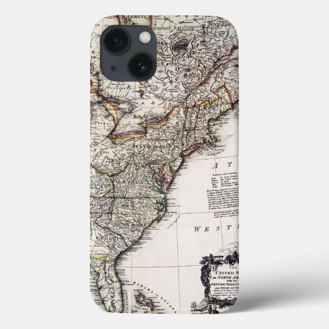 MAP OF AMERICA, 1809 Case-Mate iPhone CASE (Back)