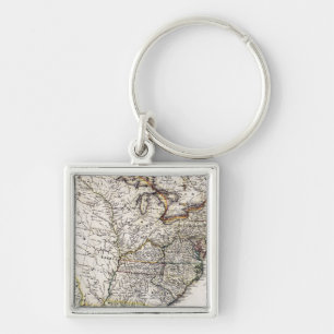 MAP OF AMERICA, 1809 KEY RING