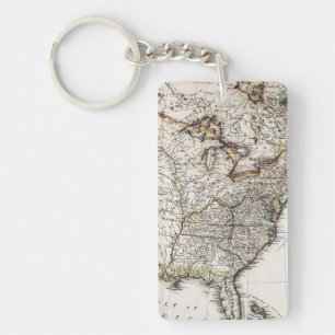 MAP OF AMERICA, 1809 KEY RING