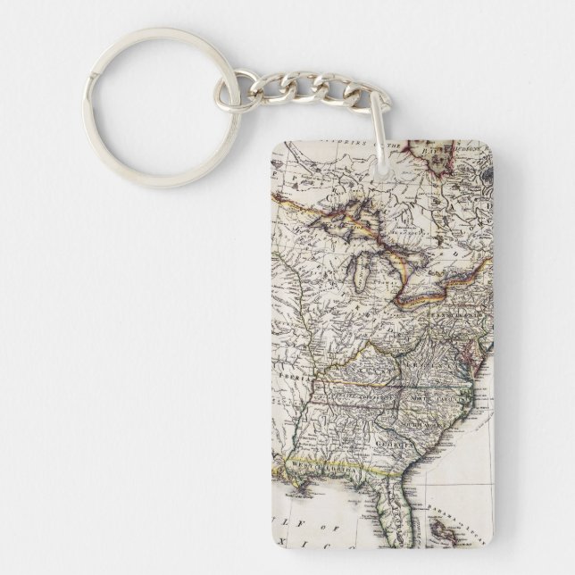 MAP OF AMERICA, 1809 KEY RING (Front)
