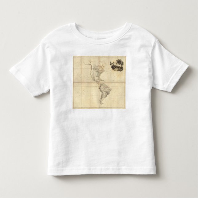 Map of America by A Arrowsmith Toddler T-Shirt (Front)