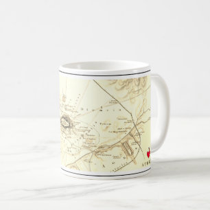 Map of Ancient Athens, Greece Coffee Mug