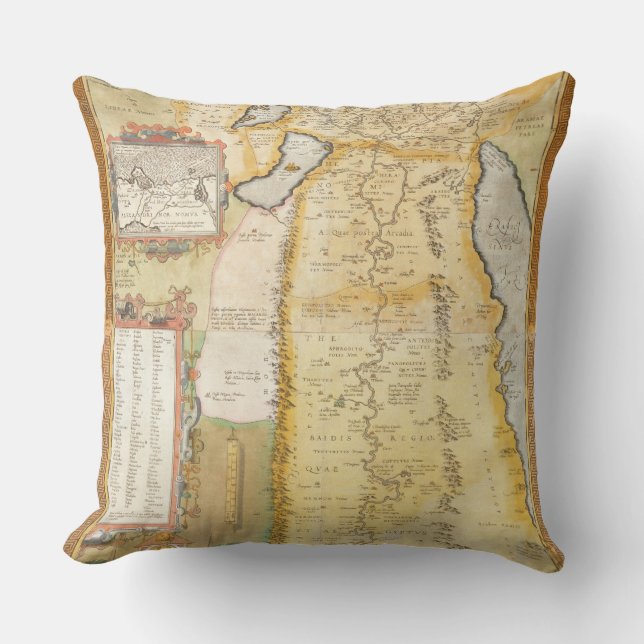 Map of Ancient Egypt, 1584 Cushion (Front)