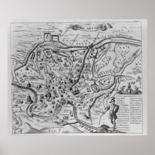 Map of Ancient Rome Poster