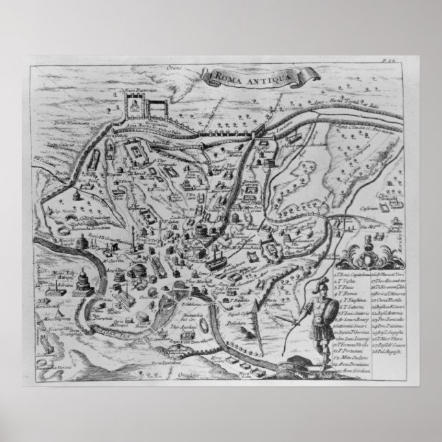 Map of Ancient Rome Poster (Front)