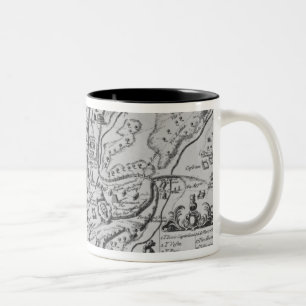 Map of Ancient Rome Two-Tone Coffee Mug