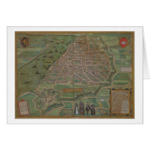 Map of Antwerp, from 'Civitates Orbis Terrarum' by