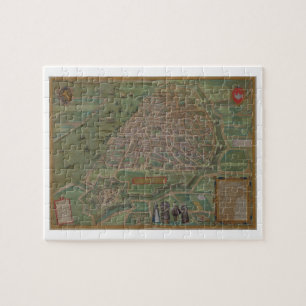 Map of Antwerp, from 'Civitates Orbis Terrarum' by Jigsaw Puzzle