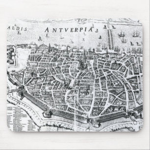 Map of Antwerp Mouse Pad