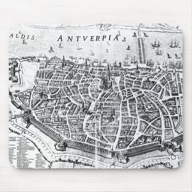 Map of Antwerp Mouse Pad (Front)