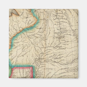 Map Of Arkansas Territory Magnet