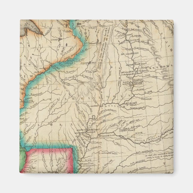 Map Of Arkansas Territory Magnet (Front)