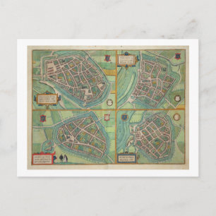 Map of Arnhem, Velmo, Gelre, and Ruerm, from 'Civi Postcard