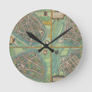 Map of Arnhem, Velmo, Gelre, and Ruerm, from 'Civi Round Clock
