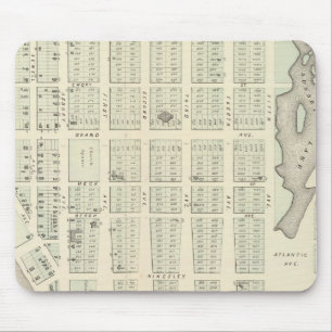 Map of Asbury Park, Monmouth County, New Jersey Mouse Pad