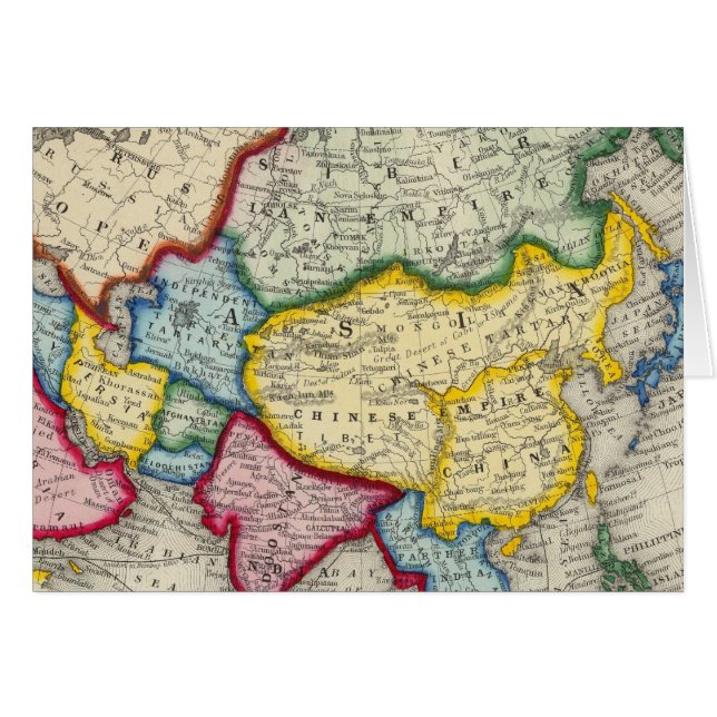 Map Of Asia (Front Horizontal)