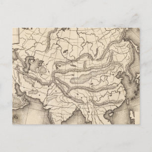 Map of Asia 2 Postcard
