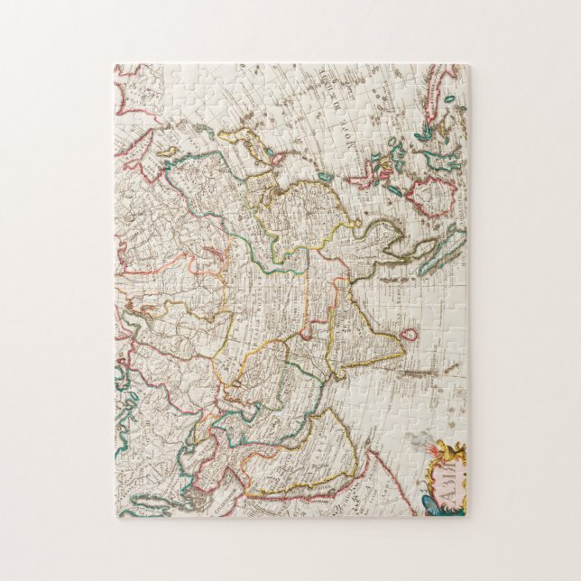 Map of Asia. Identical to the maps of Guillaume Jigsaw Puzzle (Vertical)