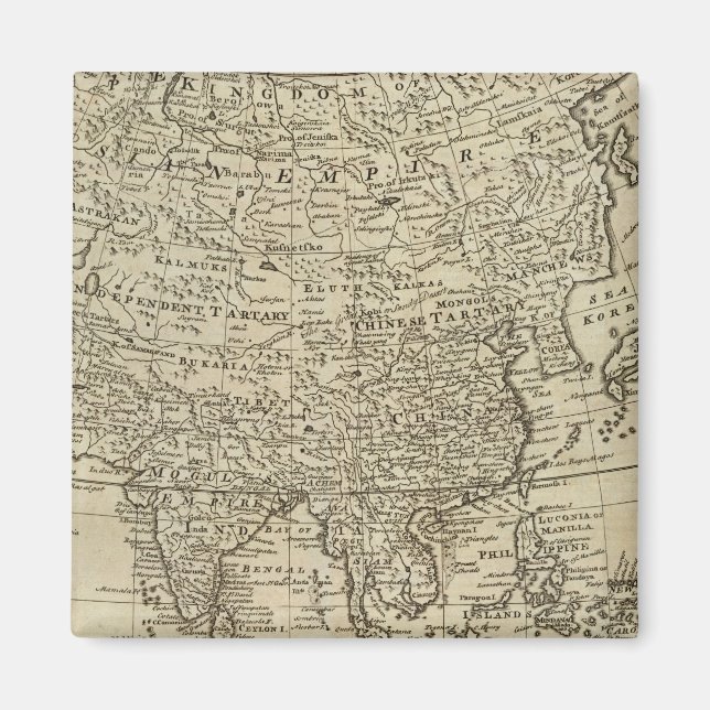 Map of Asia Magnet (Front)