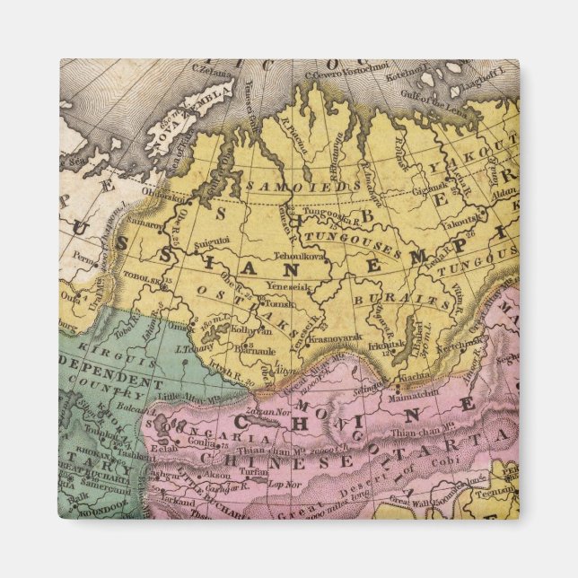 Map of Asia Magnet (Front)