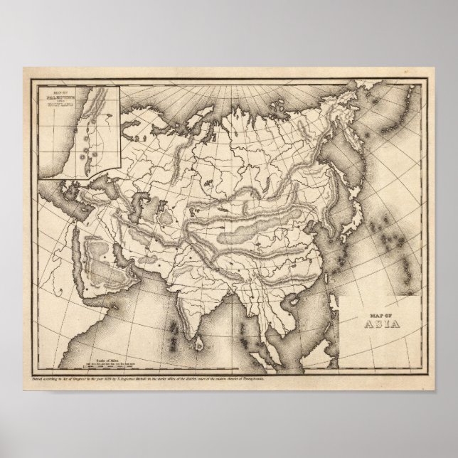 Map of Asia Poster (Front)