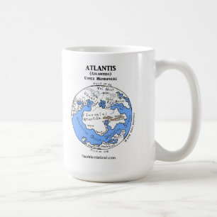 Map of Atlantis - Both Hemispheres - Classic Mug