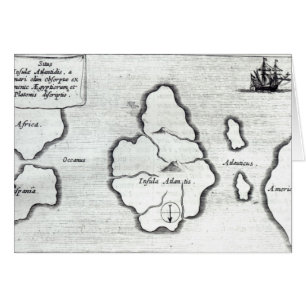 Map of Atlantis, from 'Mundus Subterraneus'
