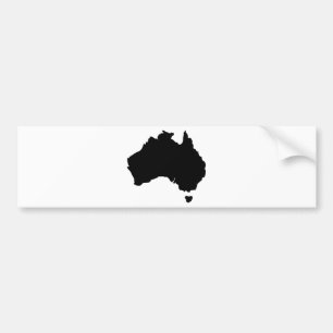 Map of Australia Bumper Sticker