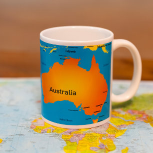 Map Of Australia Coffee Mug