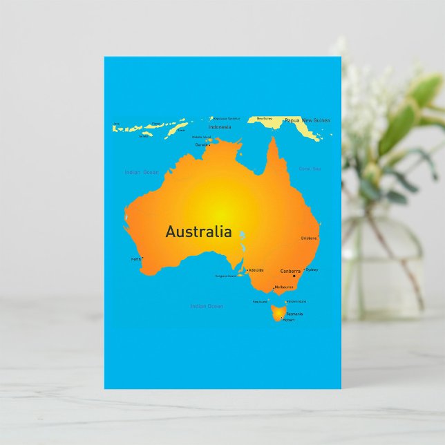 Map Of Australia Invitation (Creator Uploaded)