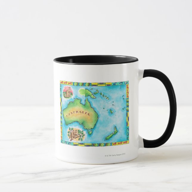 Map of Australia Mug (Right)