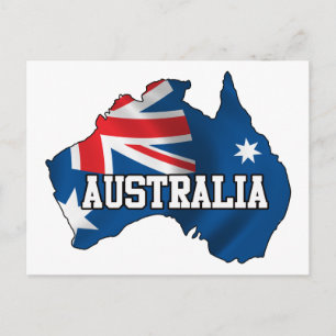 Map Of Australia Postcard