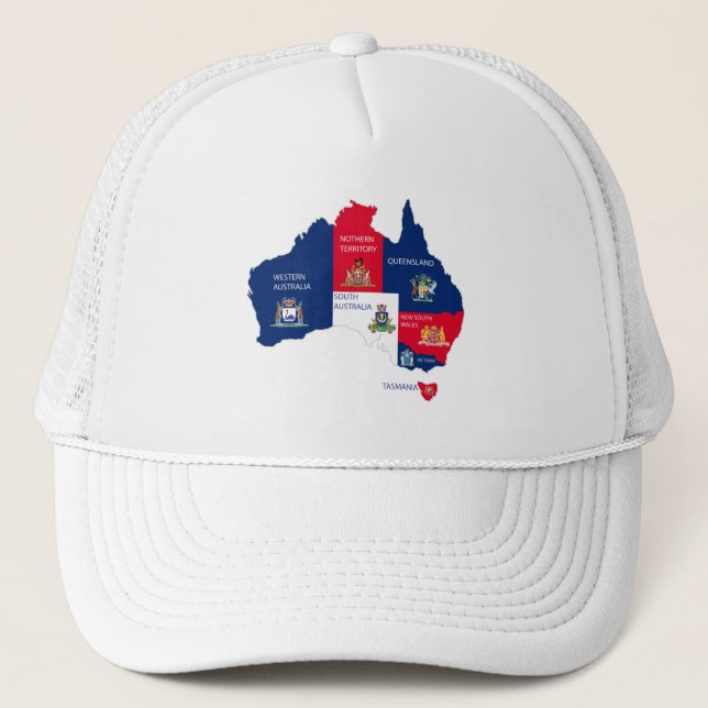 Map of Australia Trucker Hat (Front)