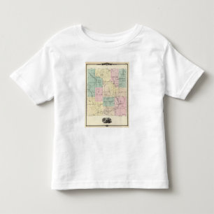 Map of Barron County, State of Wisconsin Toddler T-Shirt