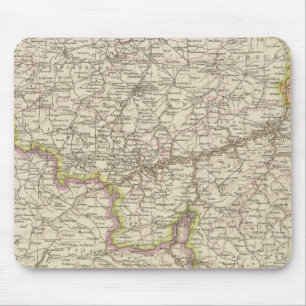 Map of Belgium and Luxembourg Mouse Pad