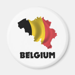 Map Of Belgium Magnet