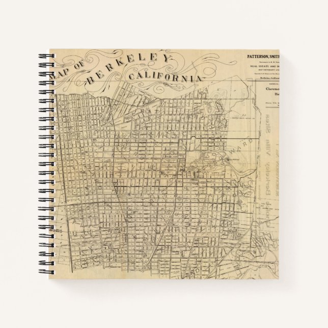 Map of Berkeley, California Notebook (Front)