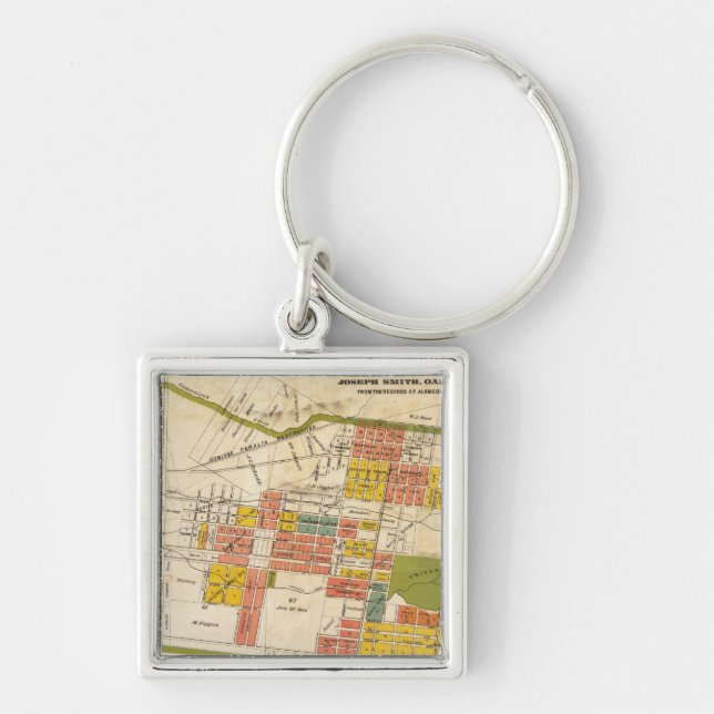 Map of Berkeley Key Ring (Front)