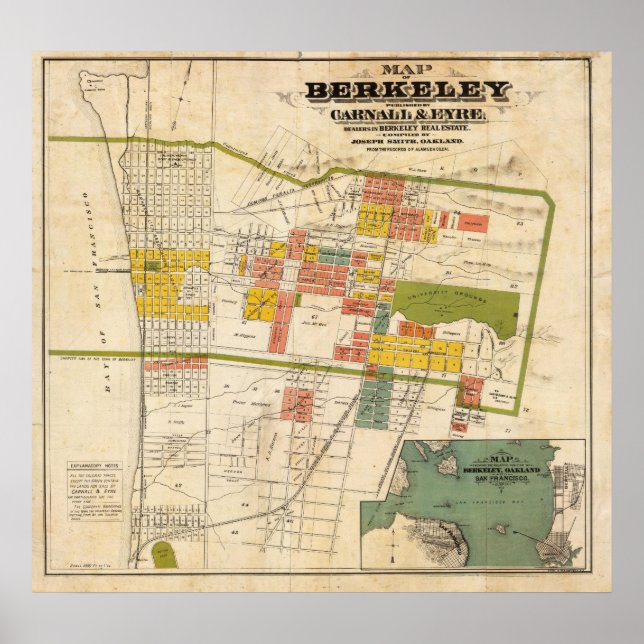 Map of Berkeley Poster (Front)