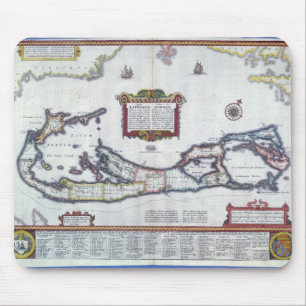Map of Bermuda Mouse Pad