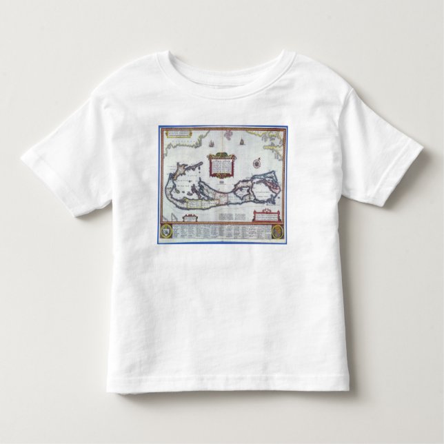 Map of Bermuda Toddler T-Shirt (Front)