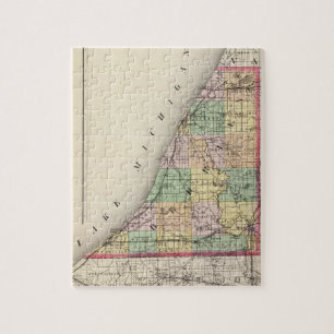 Map of Berrien County, Michigan Jigsaw Puzzle