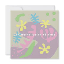 map of birthday abstract flowers