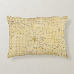 Map of Boone County Decorative Cushion