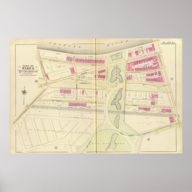 Map of Boston 29 Poster (Front)